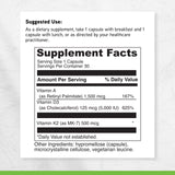 DAVINCI ADK Multivitamins packaging with nutritional information
