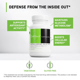 DAVINCI Alpha Lipoic Acid 300 back view of packaging