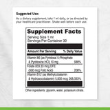 DAVINCI B12 MC Liquid Vitamin B Complex 5000mcg dosage dropper