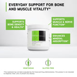 DAVINCI Bone Health Support Supplement ingredients list on packaging