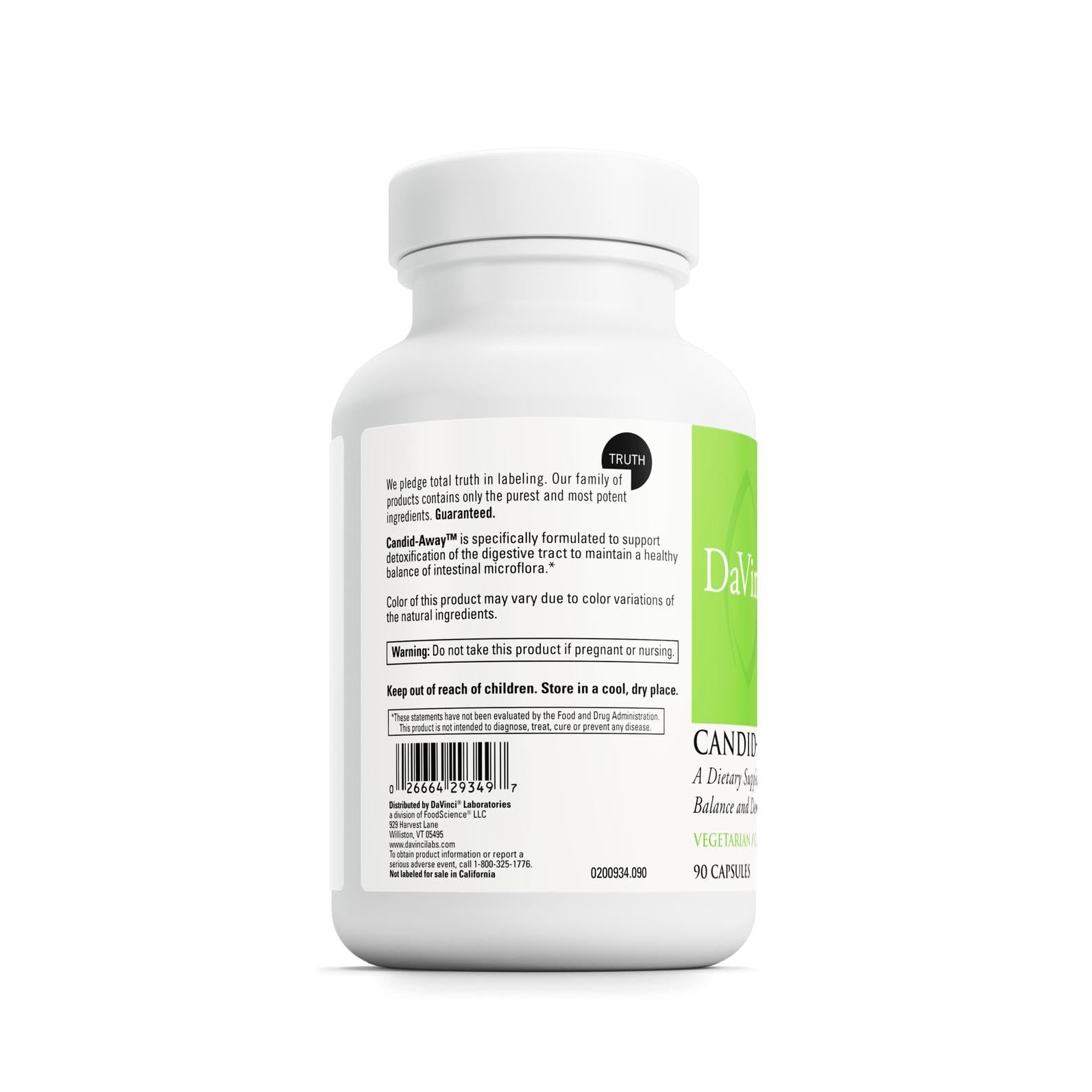 DAVINCI Candid-Away capsules and packaging
