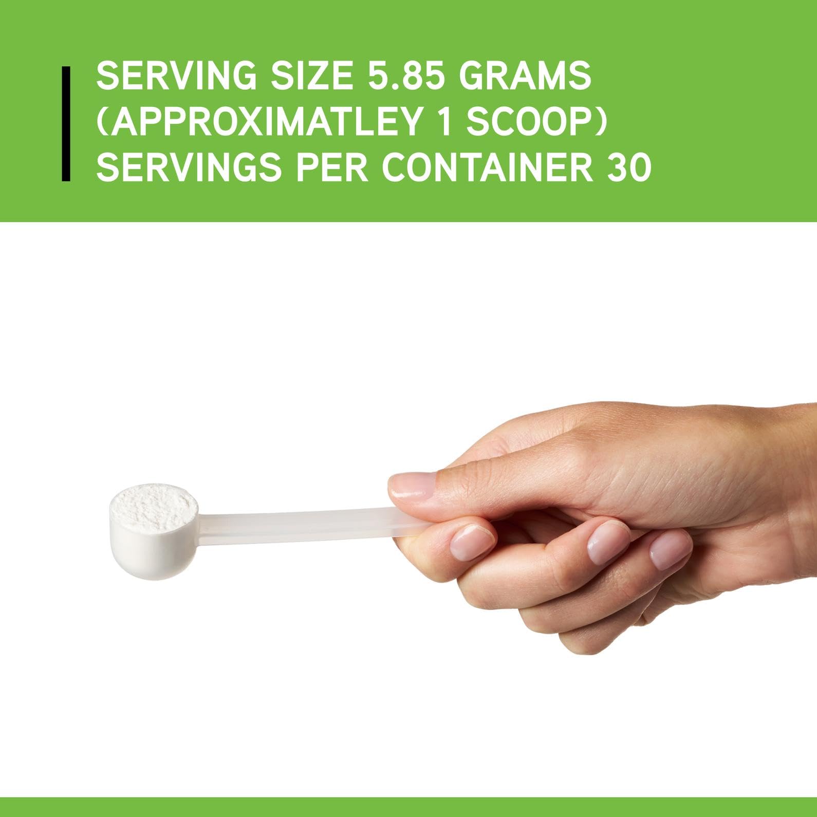 DAVINCI Clearly Fiber powder in a spoon with a baking setup