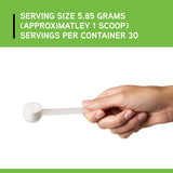 DAVINCI Clearly Fiber powder in a spoon with a baking setup