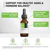DAVINCI DHEA Blended Vitamin Supplement back view with nutritional information