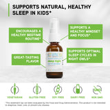 DAVINCI Kids Melatonin Supplement 3mg Citrus 30ml back view