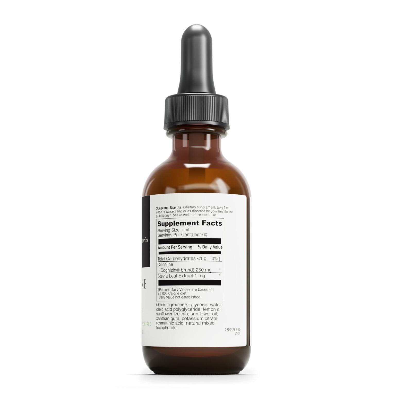 DAVINCI Liposomal Citicoline 250mg supplement side view
