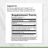 DAVINCI Liposomal Vitamin C Liquid 1250mg ingredients list