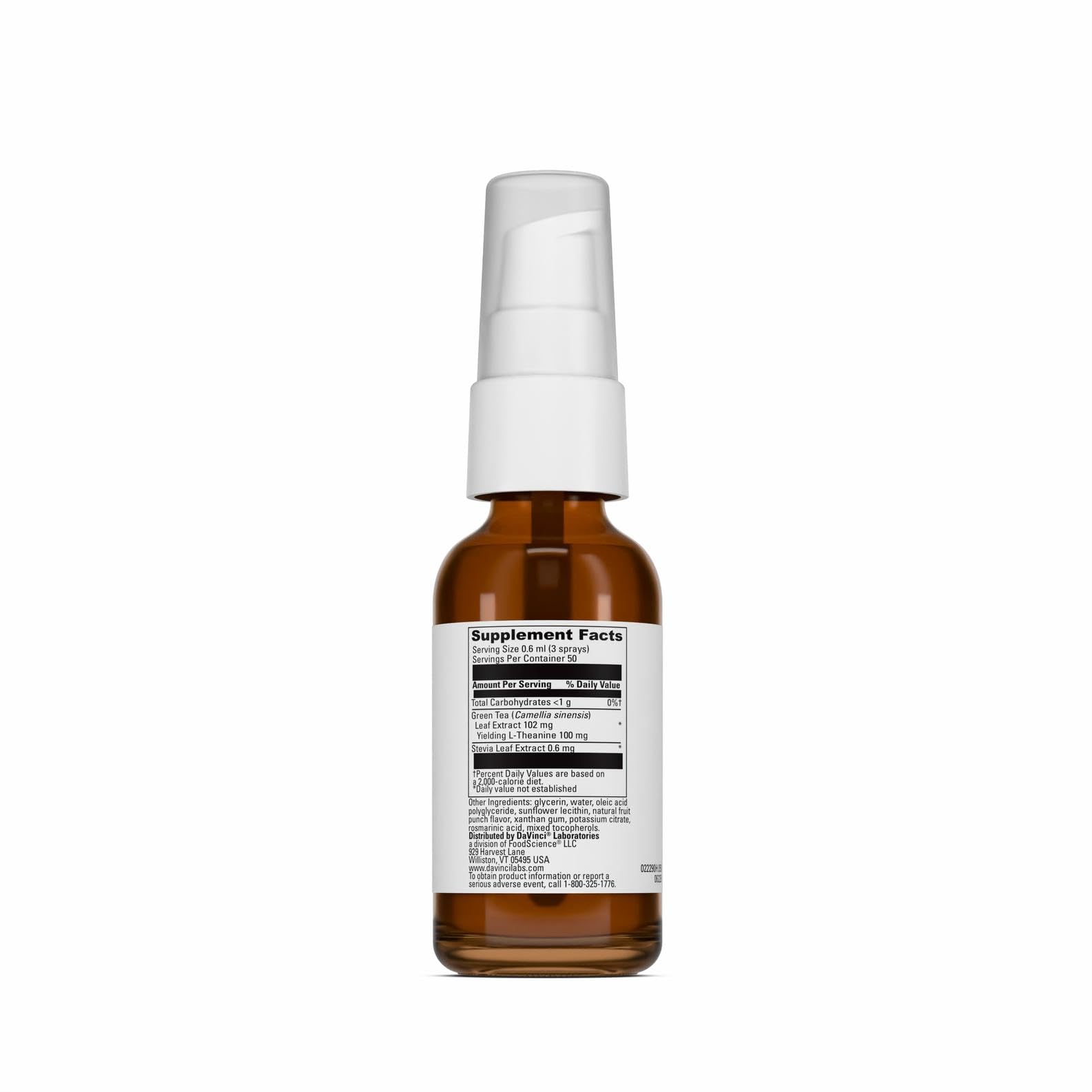 DAVINCI Little Davinci Calm 30 ml supplement back view