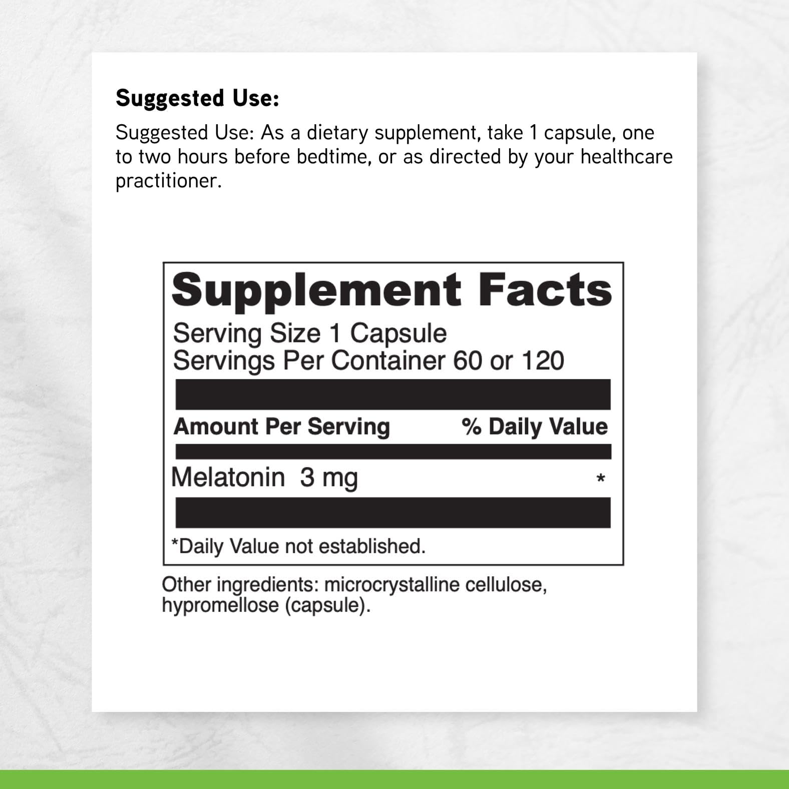 DAVINCI Melatonin-3 capsule close-up