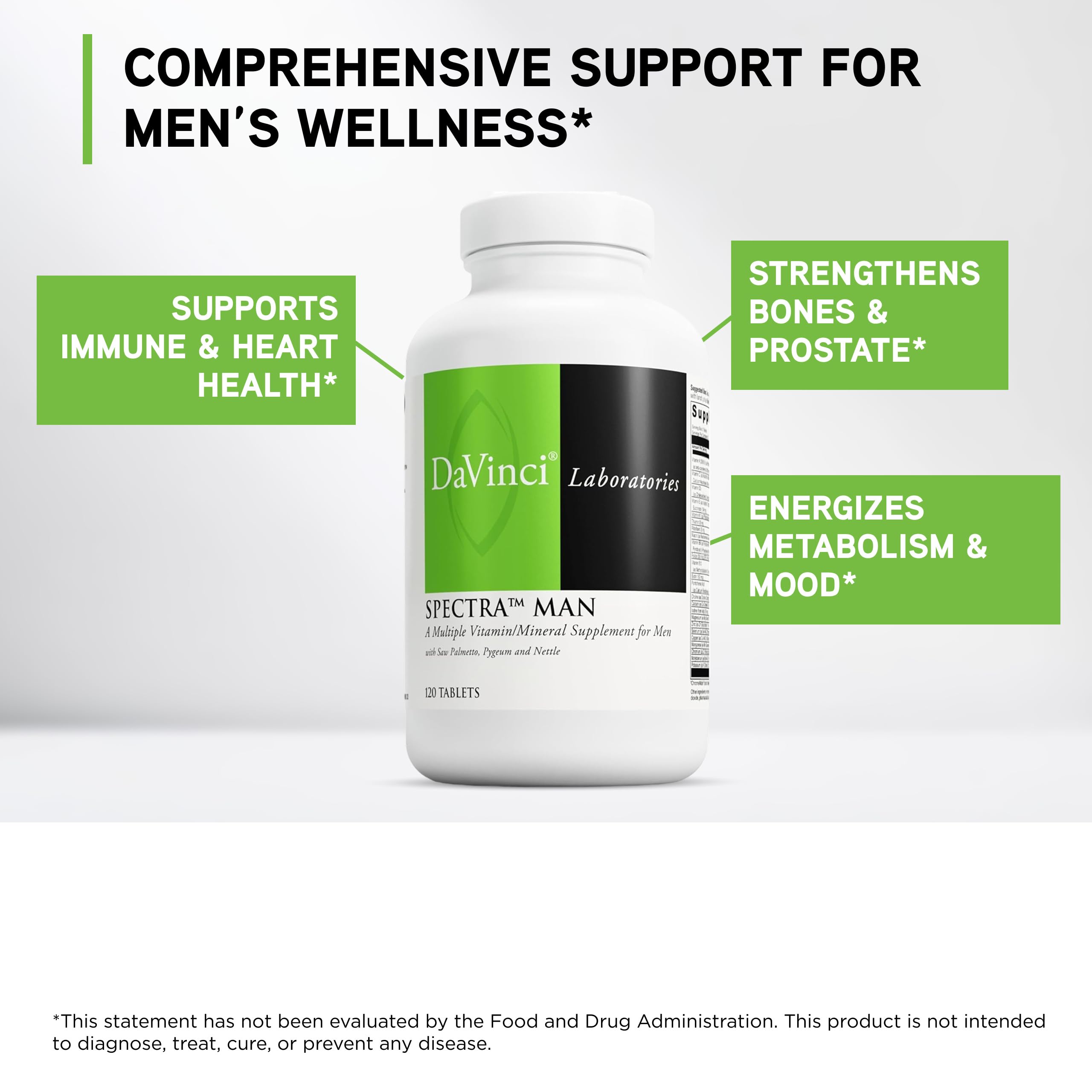 DAVINCI Men's Complete Vitamin & Mineral Supplement packaging