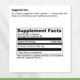 DAVINCI N-Acetyl Cysteine 500mg Capsules on a wooden table
