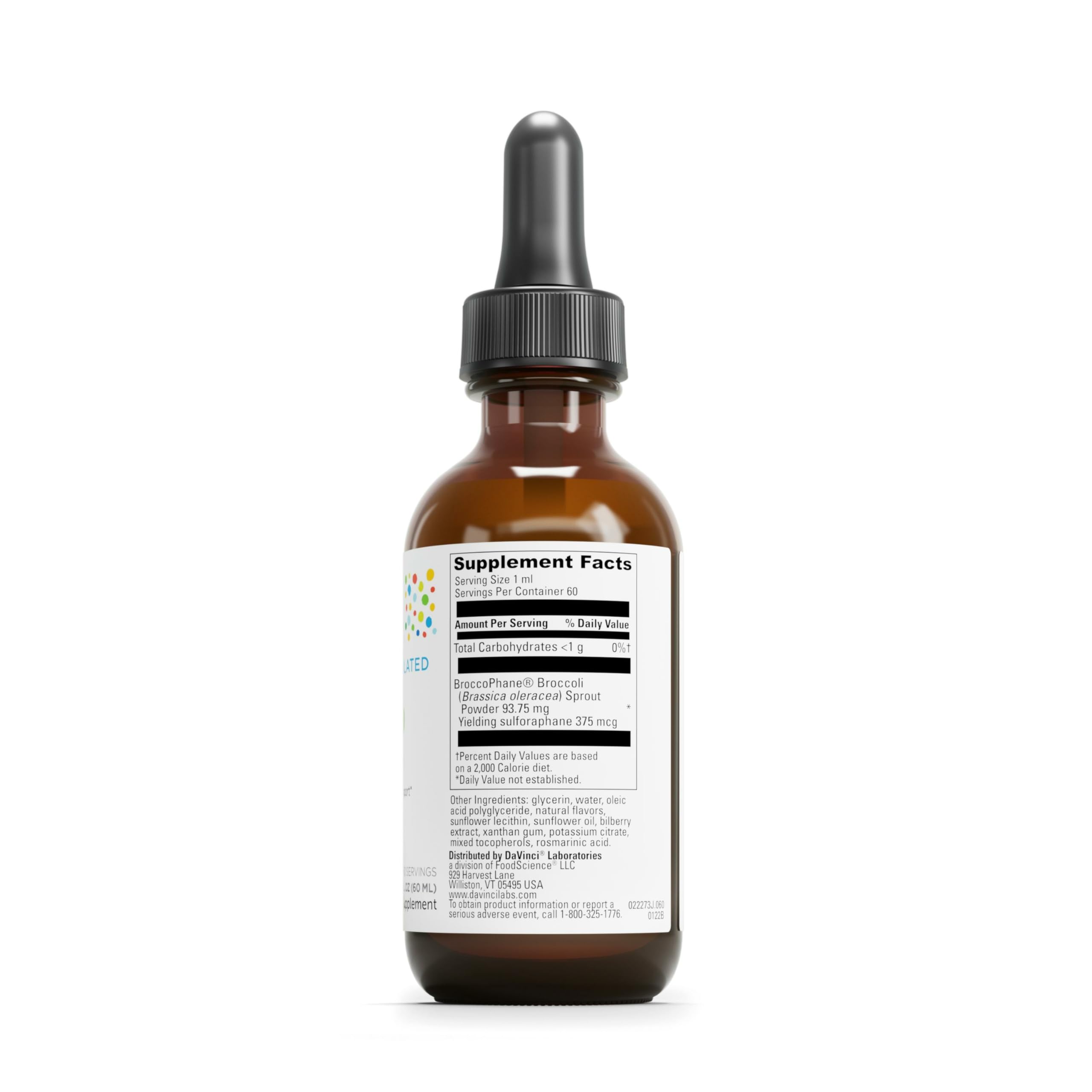 DAVINCI Sync Up liquid supplement bottle with cap