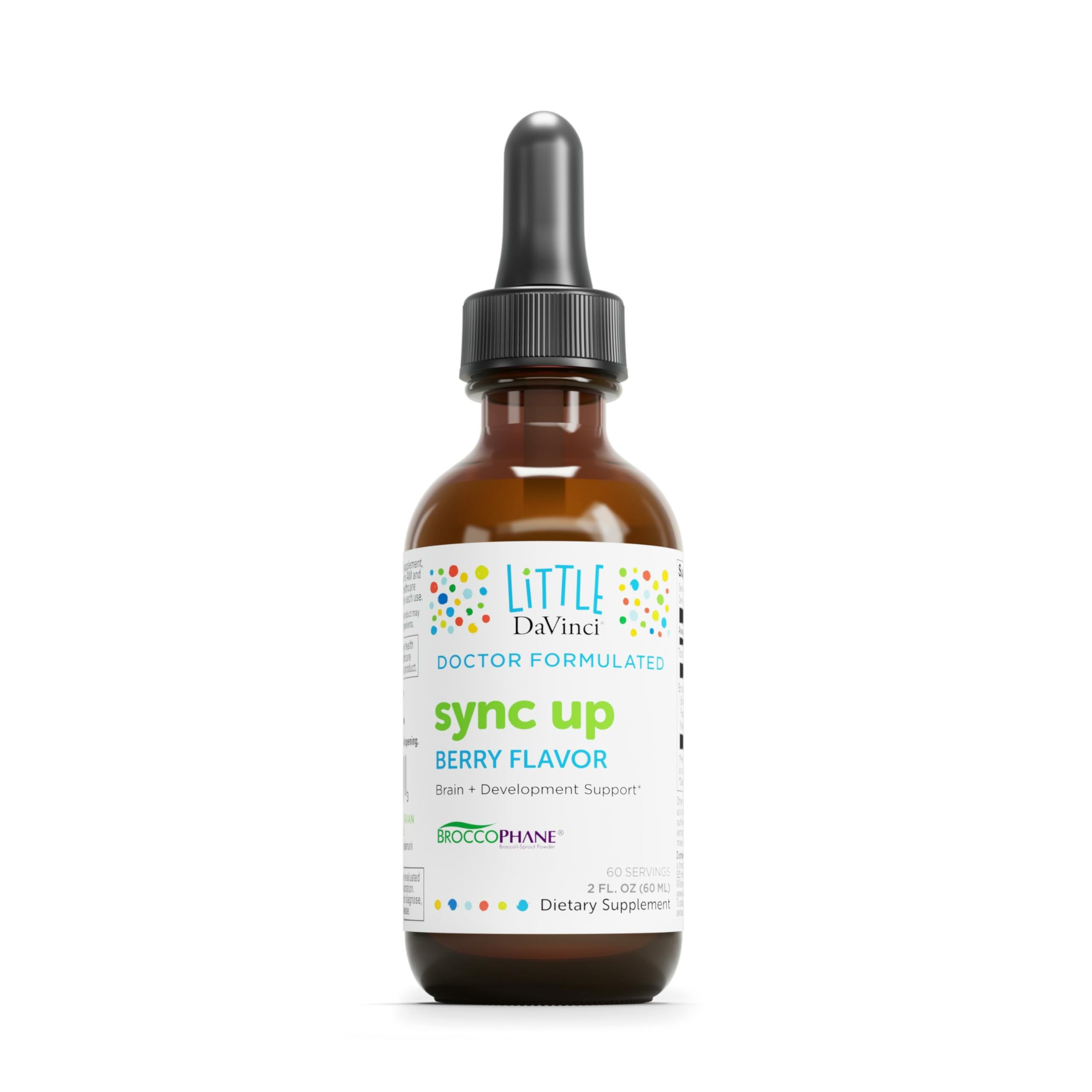 DAVINCI Sync Up liquid supplement for kids front view
