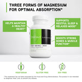 DAVINCI Tri-Mag 300 Magnesium Complex 300mg Capsules back view