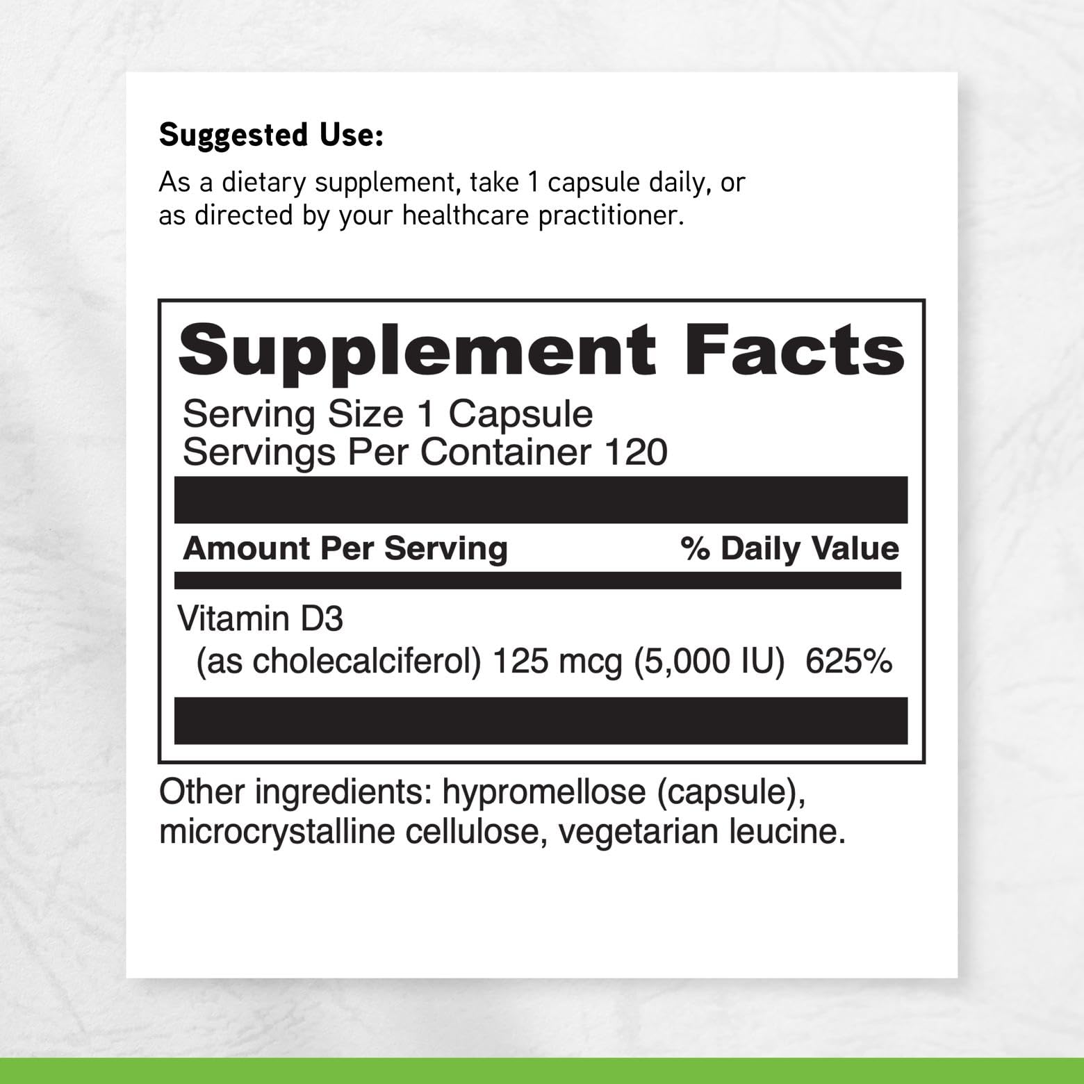 DAVINCI Vitamin D3 Supplement capsule close-up
