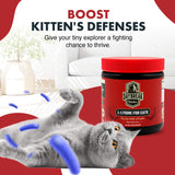 Daybreak Nutrition L-Lysine for Cats 900mg container with scoop