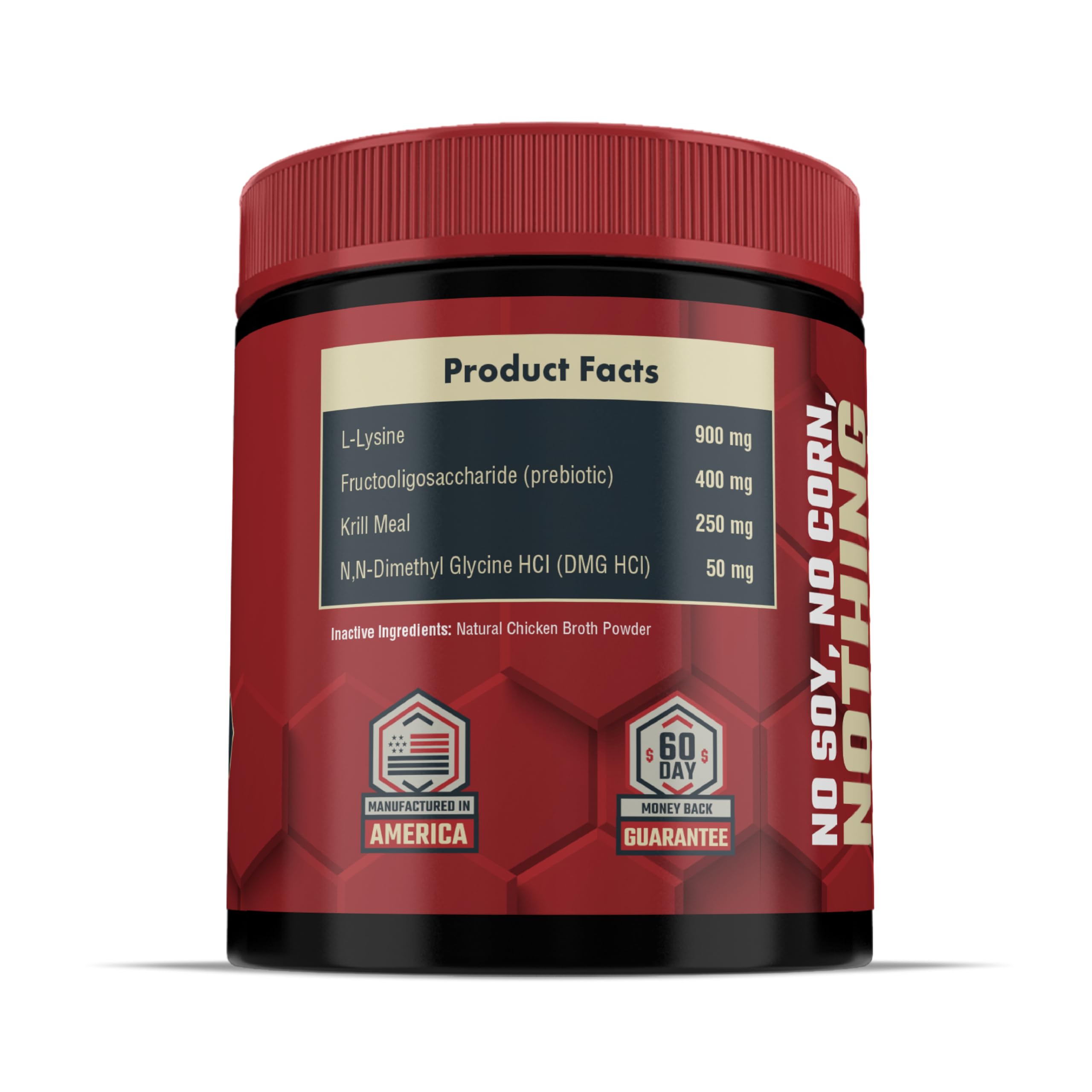 Daybreak Nutrition L-Lysine Powder for Cats 900mg back view