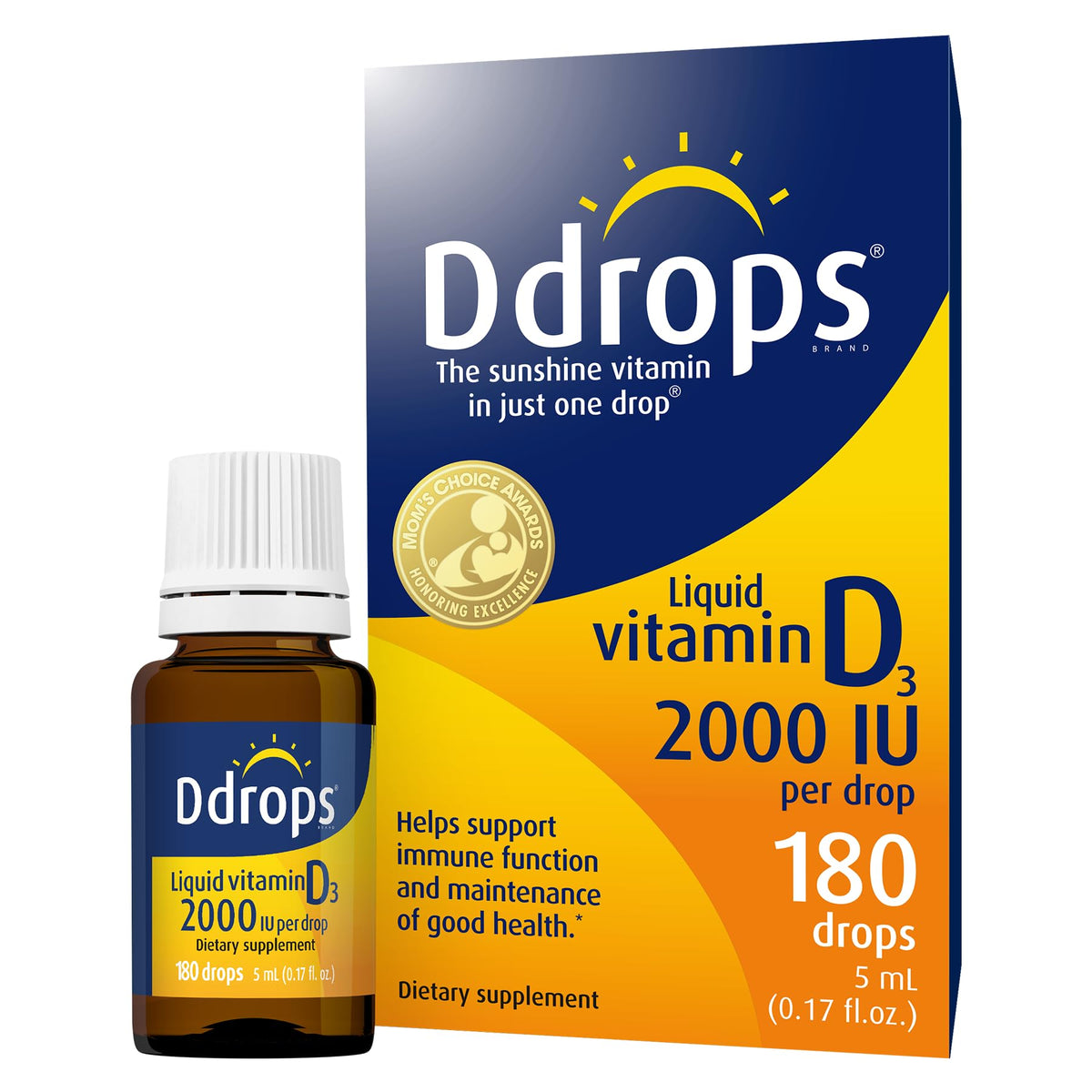 Ddrops Company Vitamin D3 Liquid Drops 50g front view