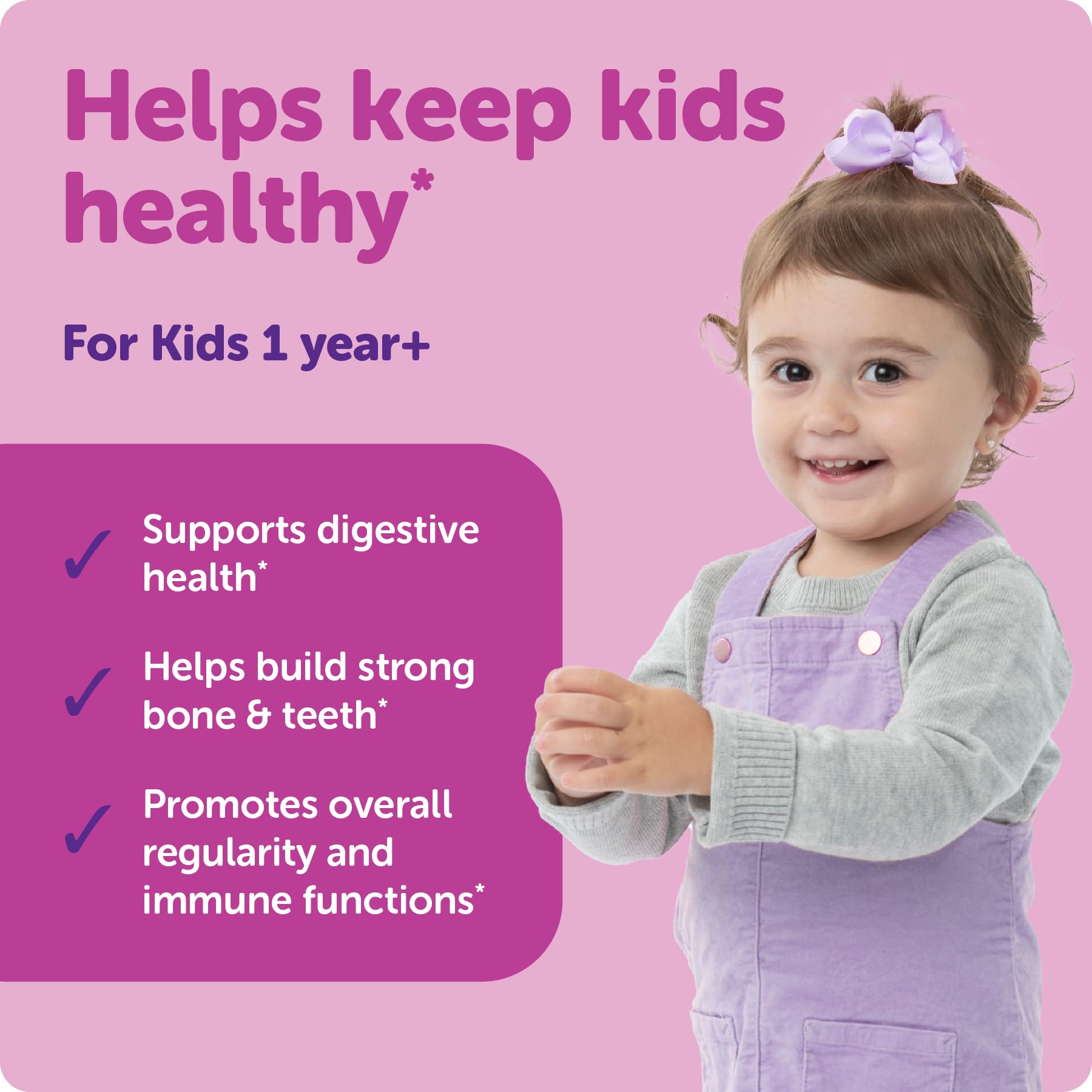 Ddrops Organic Children's Probiotic Drops with dosage instructions