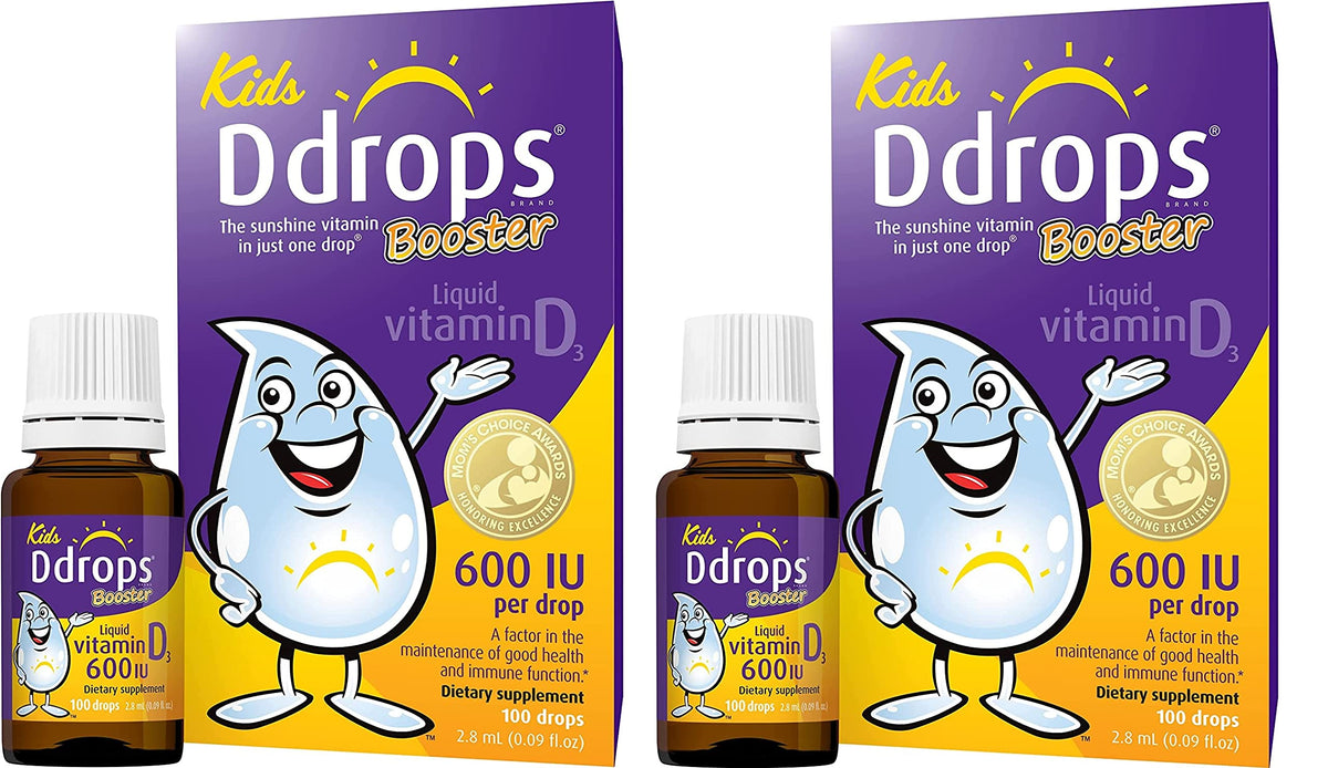 Ddrops Vitamin D3 liquid drops pack of 2 front view