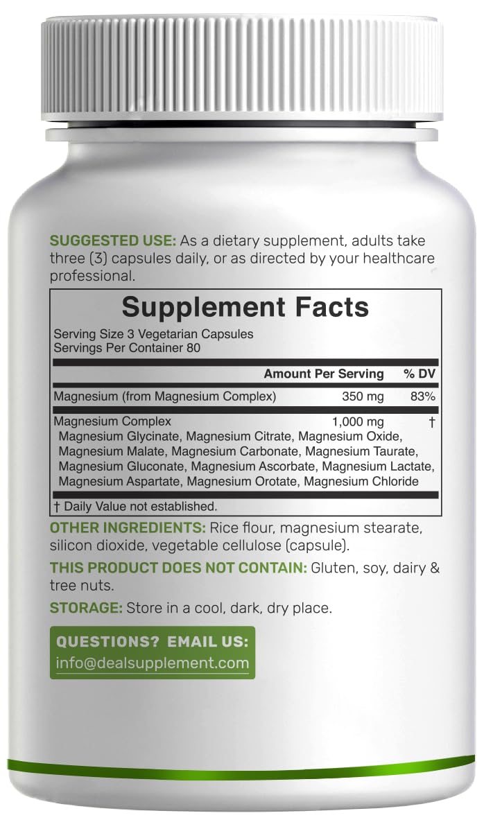 DEAL SUPPLEMENT 12-in-1 Magnesium Formula packaging details