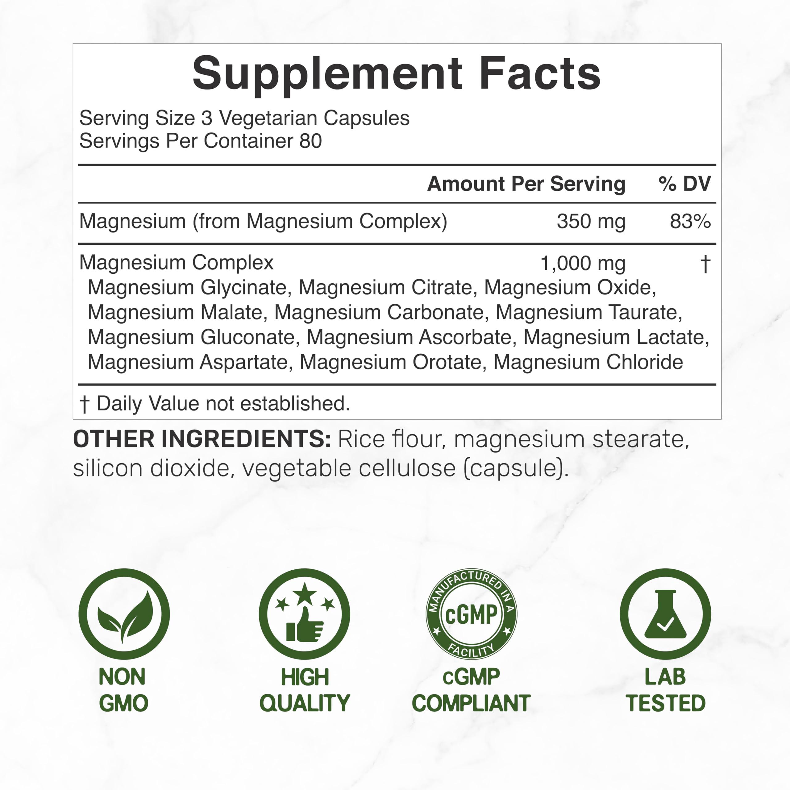 DEAL SUPPLEMENT 12-in-1 Magnesium Formula side view showing label