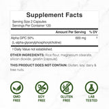 DEAL SUPPLEMENT Alpha GPC 600mg capsule close-up