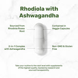 DEAL SUPPLEMENT Ashwagandha & Rhodiola Rosea Capsules close-up of capsules