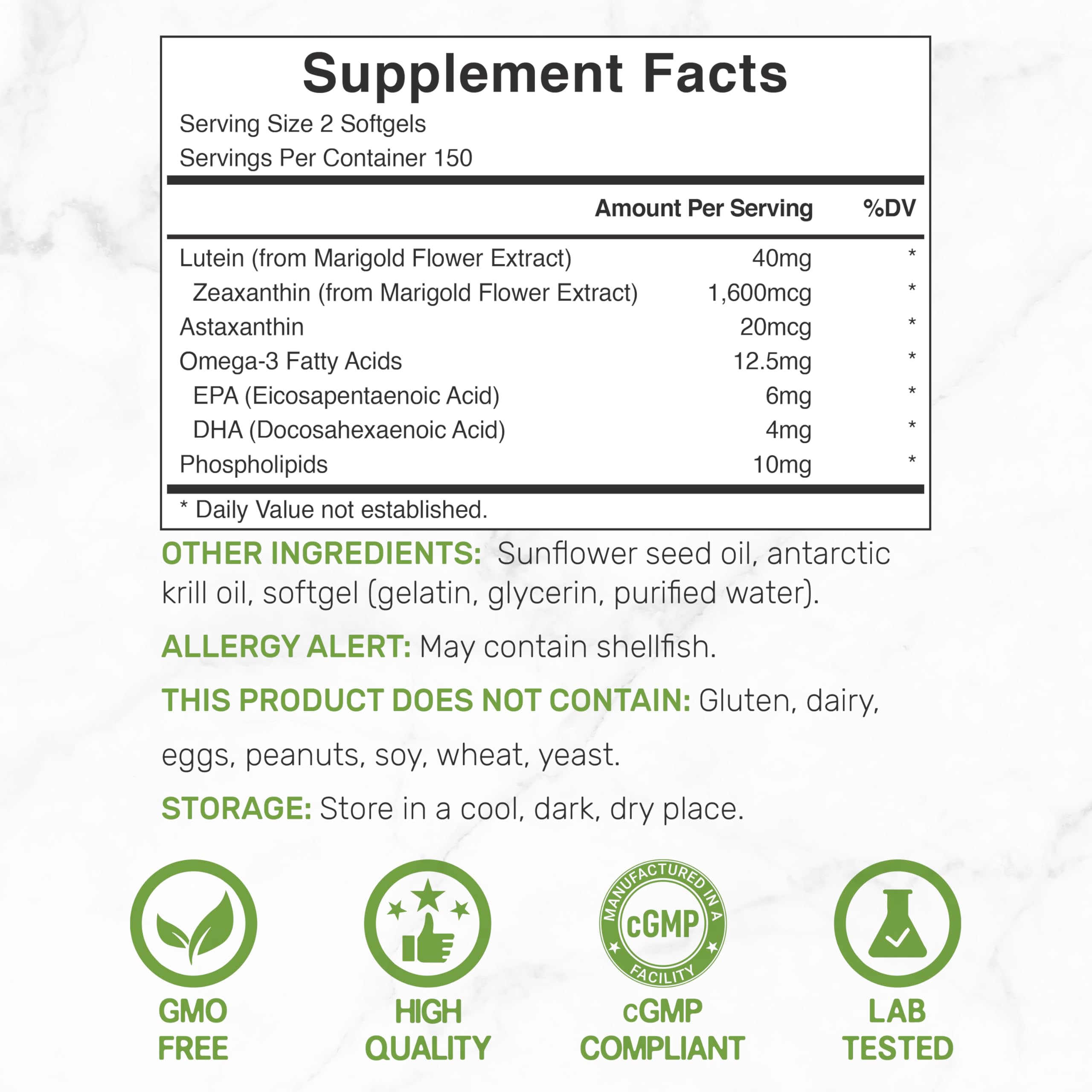 DEAL SUPPLEMENT Astaxanthin 4-in-1 Softgels bottle side view