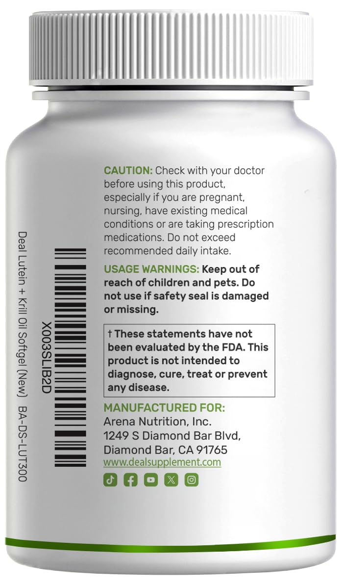 DEAL SUPPLEMENT Astaxanthin 4-in-1 Softgels packaging details