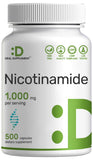 DEAL SUPPLEMENT B3 Niacin 1000mg capsule bottle front view