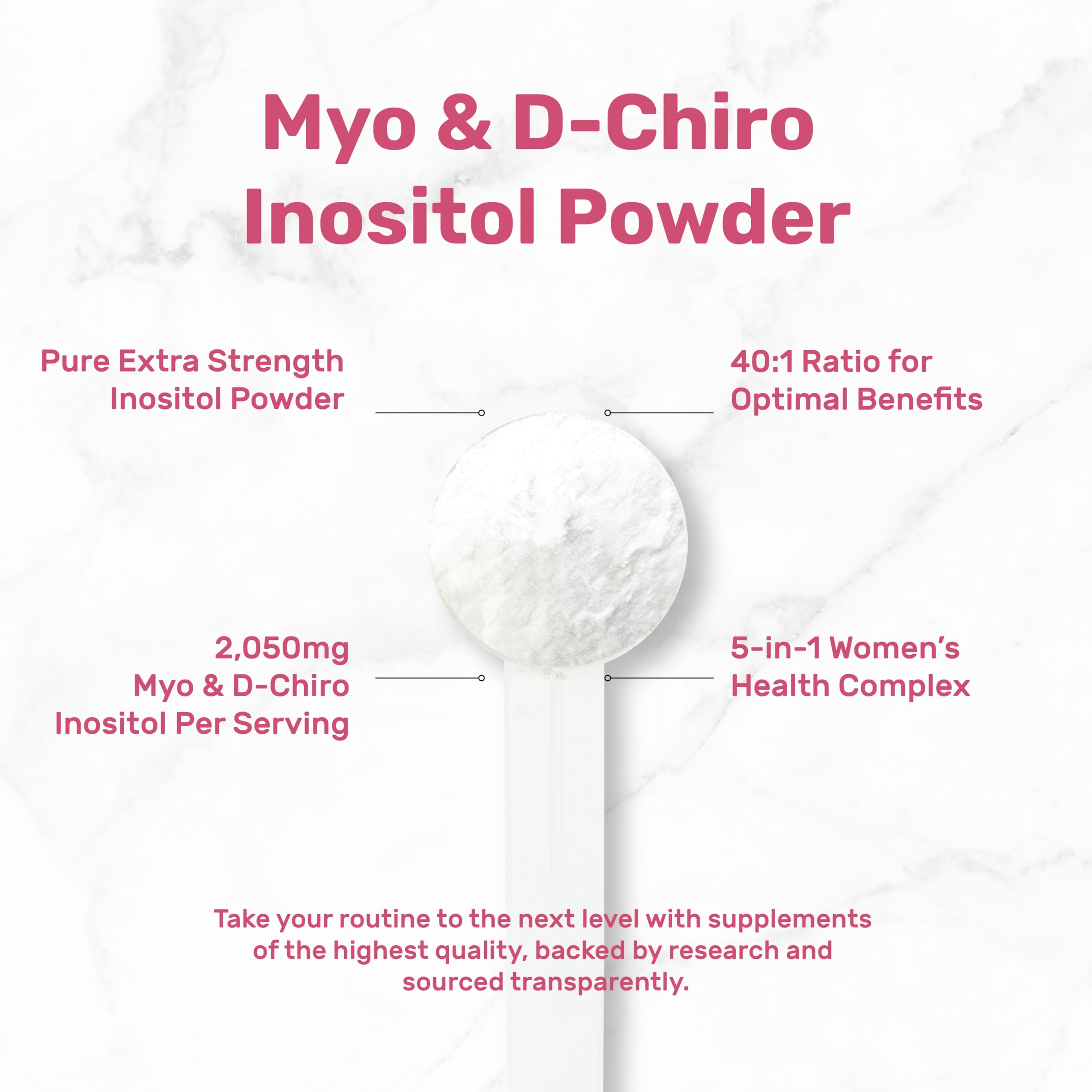 DEAL SUPPLEMENT B8 Inositol Powder with scoops