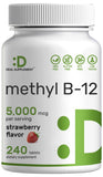 DEAL SUPPLEMENT Chewable Vitamin B12 Tablets front view with packaging