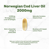 DEAL SUPPLEMENT Cod Liver Oil Softgels nutritional information