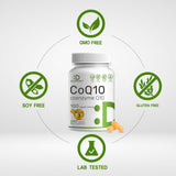 DEAL SUPPLEMENT CoQ10 with Omega 3 bottle side view