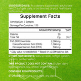DEAL SUPPLEMENT Fish Oil Omega-3 DHA bottle side view