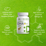 DEAL SUPPLEMENT Fish Oil Omega-3 DHA softgels with lemon flavour