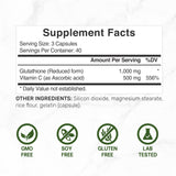 DEAL SUPPLEMENT Glutathione 1000mg with Vitamin C capsule close-up