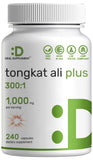 DEAL SUPPLEMENT Horny Goat Weed & Tongkat Ali Capsules front view