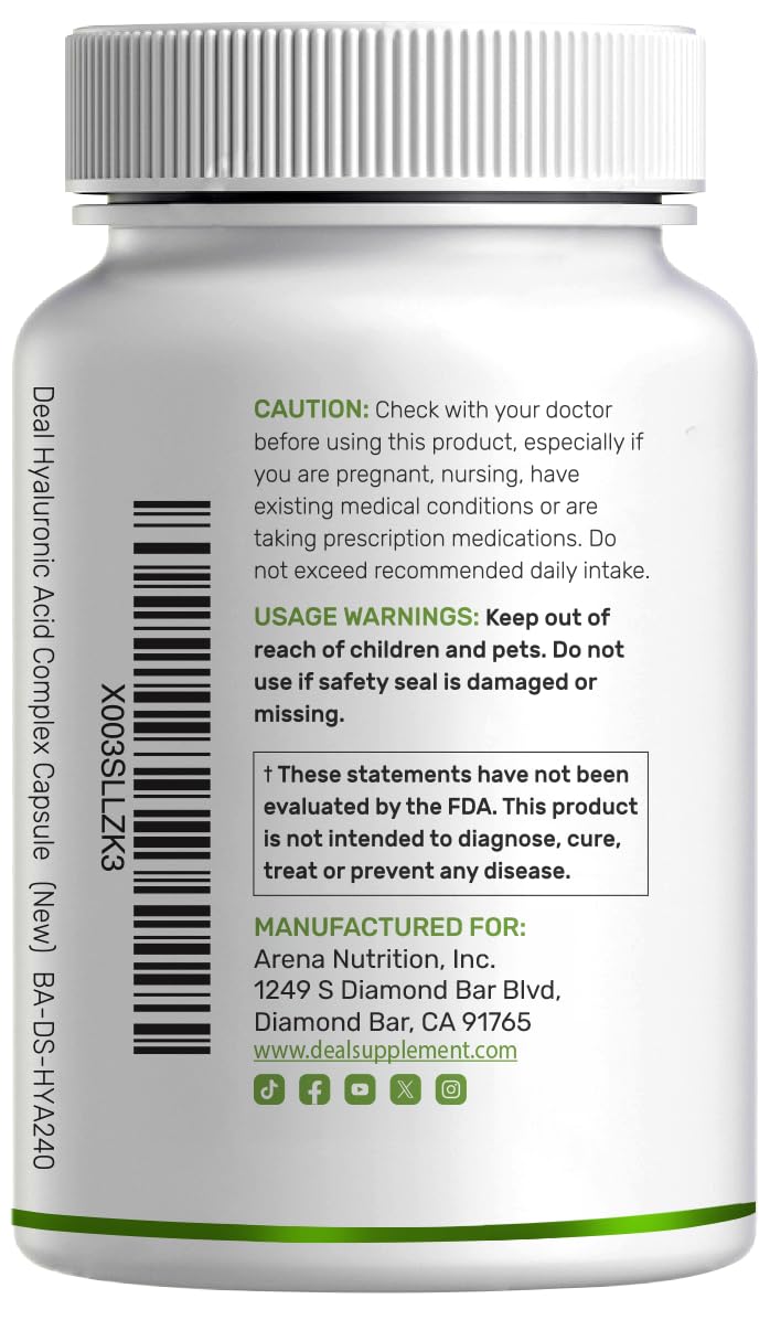 DEAL SUPPLEMENT Hyaluronic Acid 3-in-1 Capsules lifestyle scene