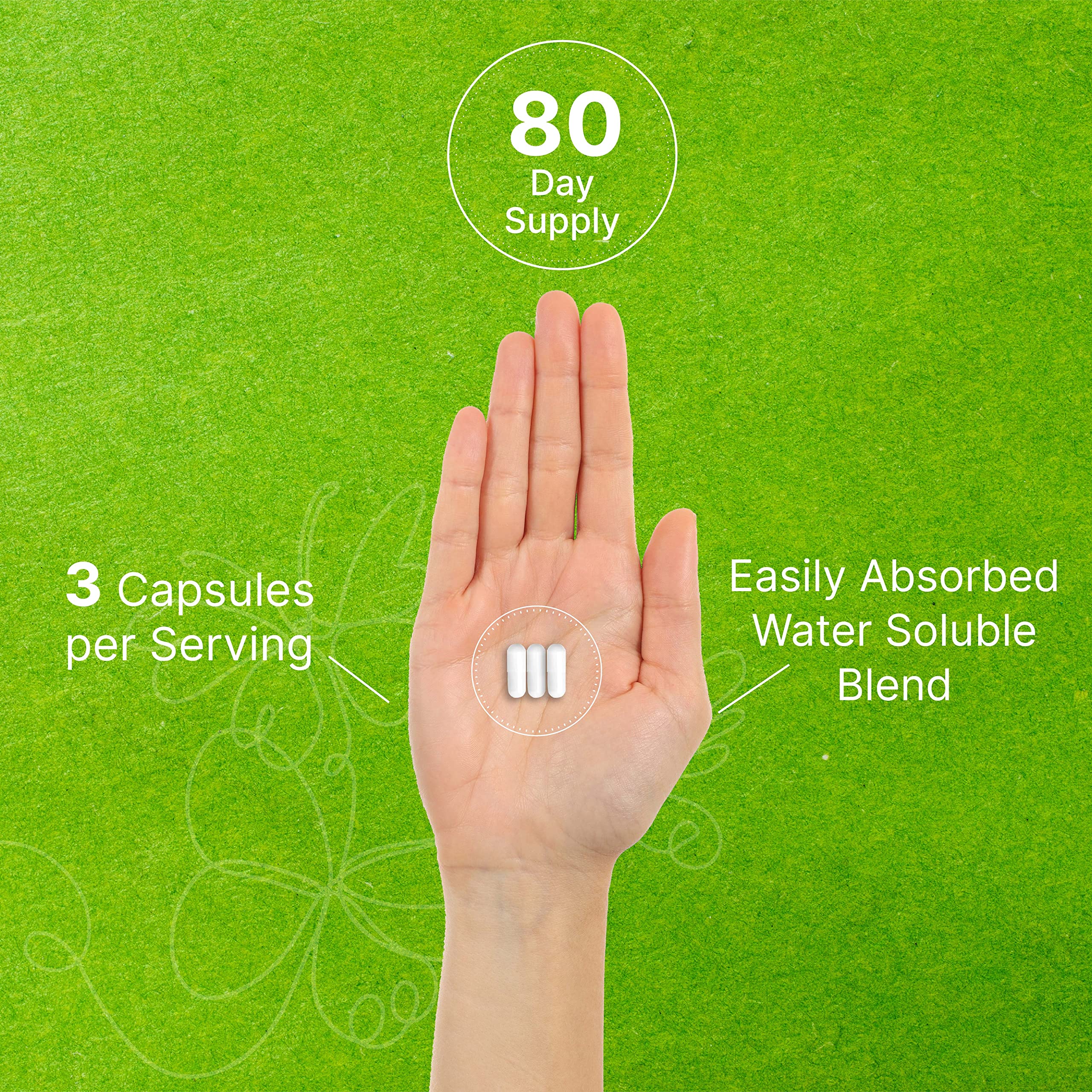DEAL SUPPLEMENT Hyaluronic Acid 3-in-1 Capsules on a wooden table