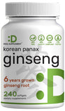 DEAL SUPPLEMENT Korean Red Panax Ginseng Softgels bottle front view