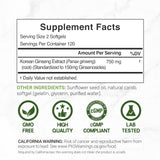 DEAL SUPPLEMENT Korean Red Panax Ginseng Softgels close-up of softgels