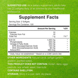 DEAL SUPPLEMENT Krill Oil Softgels 1000mg back view