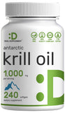 DEAL SUPPLEMENT Krill Oil Softgels 1000mg front view