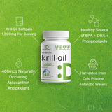 DEAL SUPPLEMENT Krill Oil Softgels 1000mg packaging