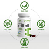 DEAL SUPPLEMENT Krill Oil Softgels 1000mg side view
