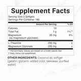 DEAL SUPPLEMENT L-Theanine & Magnesium Glycinate Softgels bottle side view
