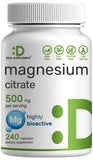 DEAL SUPPLEMENT Magnesium Citrate Capsules 500mg front view