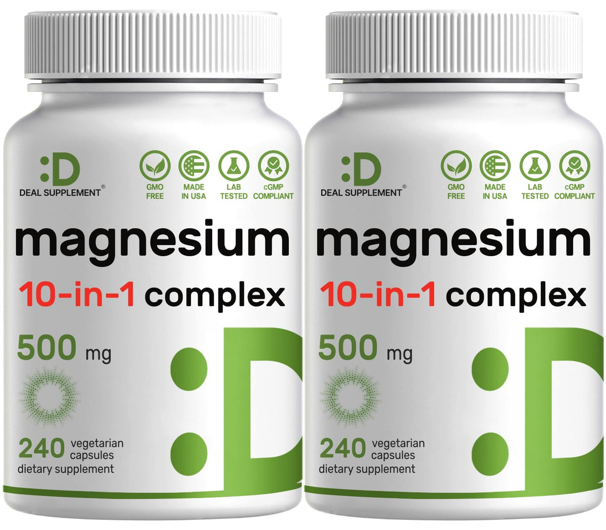 DEAL SUPPLEMENT Magnesium Complex 10-in-1 front view of packaging